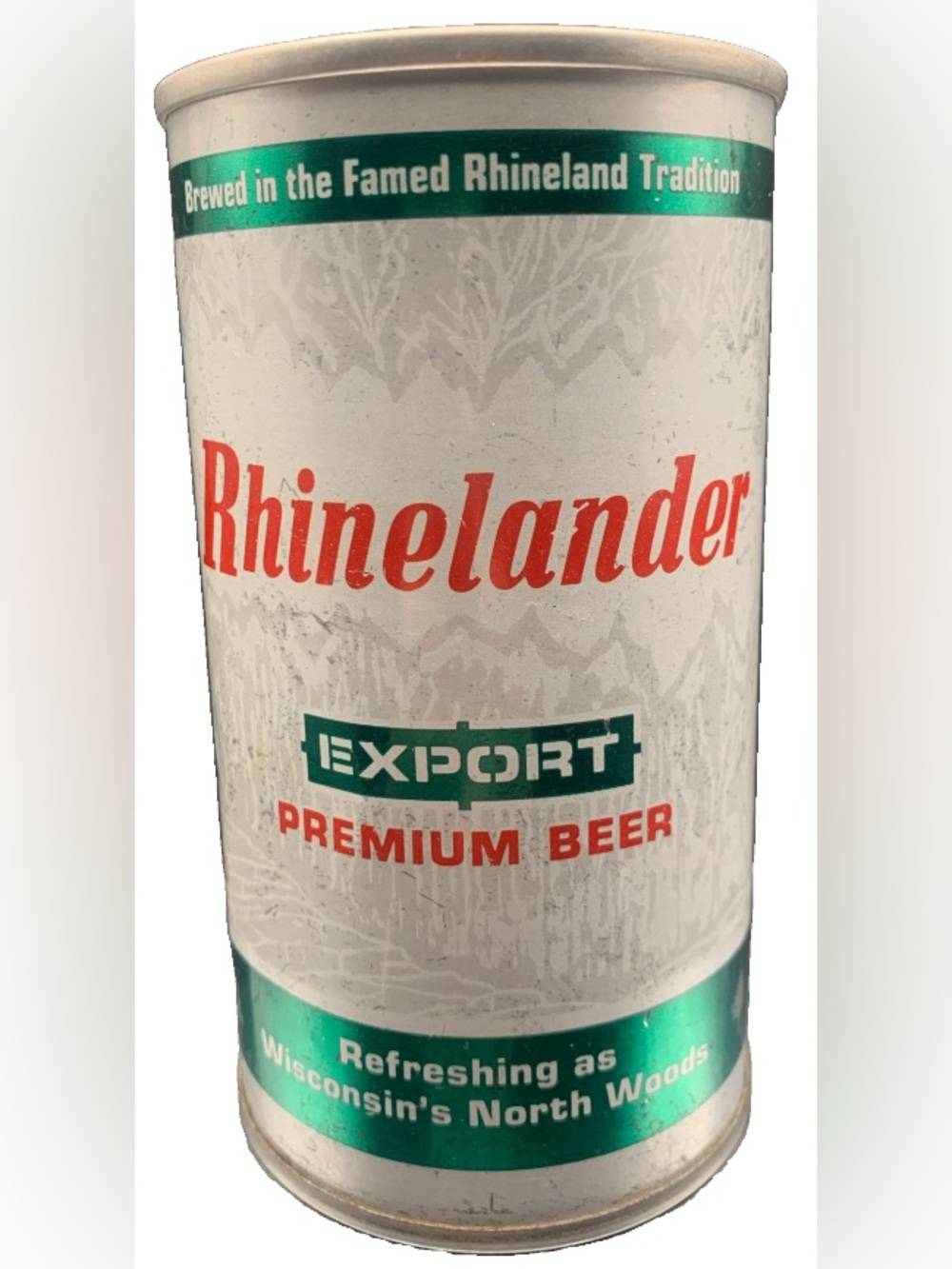 Vintage Beer Can Rhinelander Export Premium Beer Tab Empty Steel Can